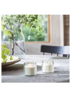 Graidient span Graidient span ikeaADLAD Scented Candle in Glass Scandinavian WoodsWhite 12 hr  - Image 4