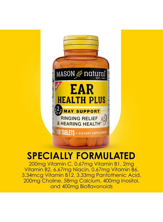 Mason Natural MASON NATURAL Ear Health Plus with B Vitamins, 50 Day Supply, Supports Normal Ear Health and Ringing  - Image 4