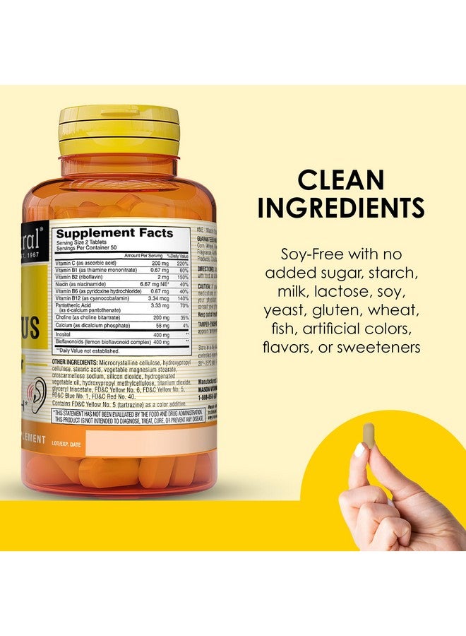 Mason Natural MASON NATURAL Ear Health Plus with B Vitamins, 50 Day Supply, Supports Normal Ear Health and Ringing  - Image 5