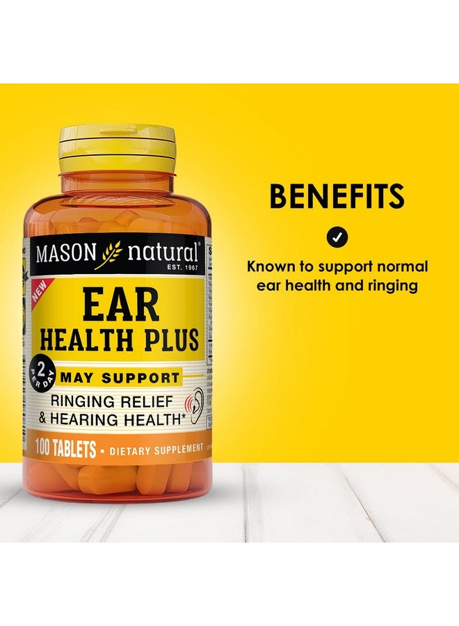 Mason Natural MASON NATURAL Ear Health Plus with B Vitamins, 50 Day Supply, Supports Normal Ear Health and Ringing  - Image 2