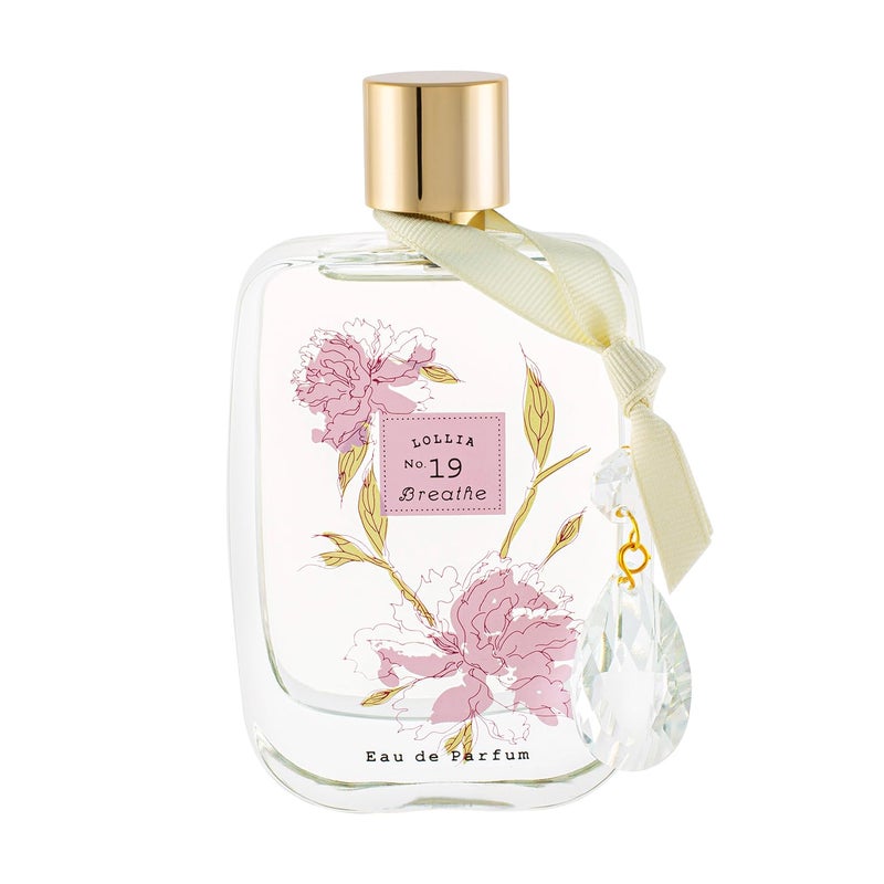 LOLLIA Breathe Eau de Parfum, 3.4 fl. oz., Peony & White Lily, Women's Luxury Perfume, Long Lasting Fragrance Spray, Signature Ladies Cologne, Self Care Essentials