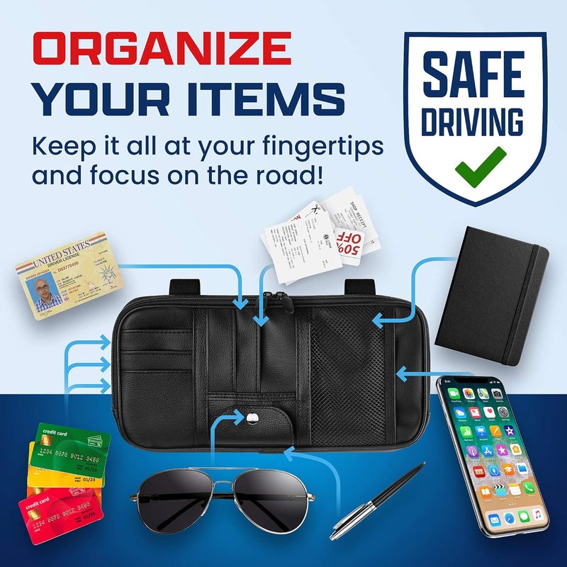 Fancy Mobility Car Sun Visor Organizer - Image 4