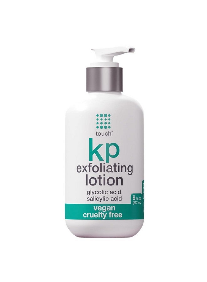 TOUCH Glycolic Acid Lotion for Keratosis Pilaris - KP Lotion Moisturizer - Glycolic Acid Body Lotion for AHA BHA Rough & Bumpy Skin- Keratosis Pilaris Exfoliating Lotion Gets Rid Of Redness - 8 Fl Oz - Image 1