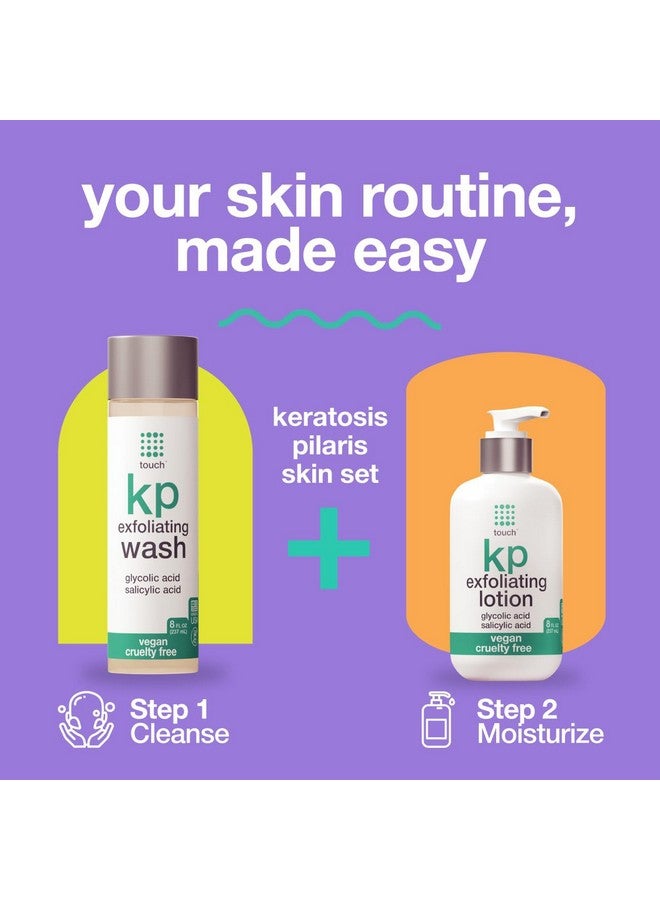 TOUCH Glycolic Acid Lotion for Keratosis Pilaris - KP Lotion Moisturizer - Glycolic Acid Body Lotion for AHA BHA Rough & Bumpy Skin- Keratosis Pilaris Exfoliating Lotion Gets Rid Of Redness - 8 Fl Oz - Image 5