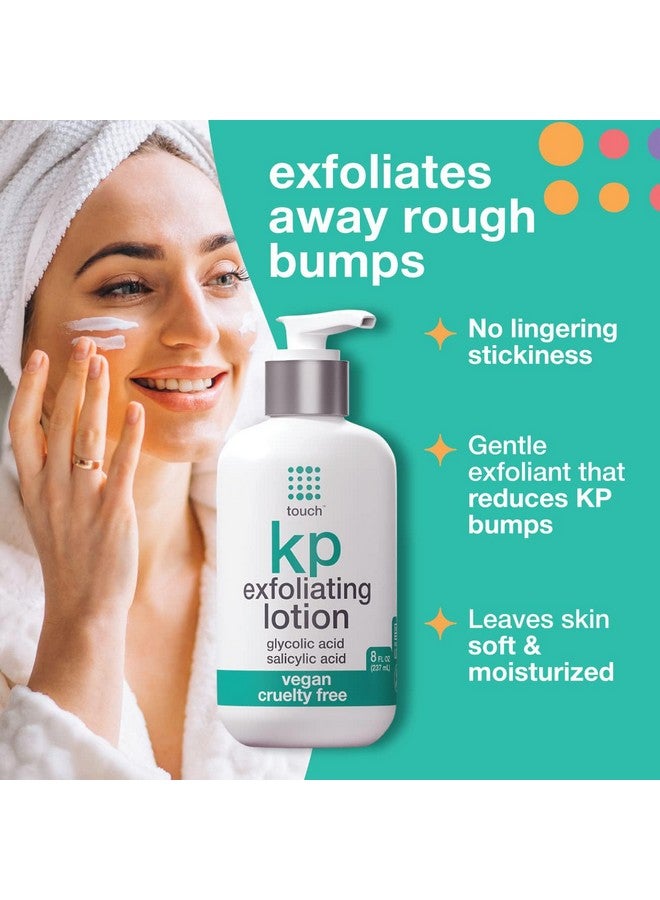 TOUCH Glycolic Acid Lotion for Keratosis Pilaris - KP Lotion Moisturizer - Glycolic Acid Body Lotion for AHA BHA Rough & Bumpy Skin- Keratosis Pilaris Exfoliating Lotion Gets Rid Of Redness - 8 Fl Oz - Image 4