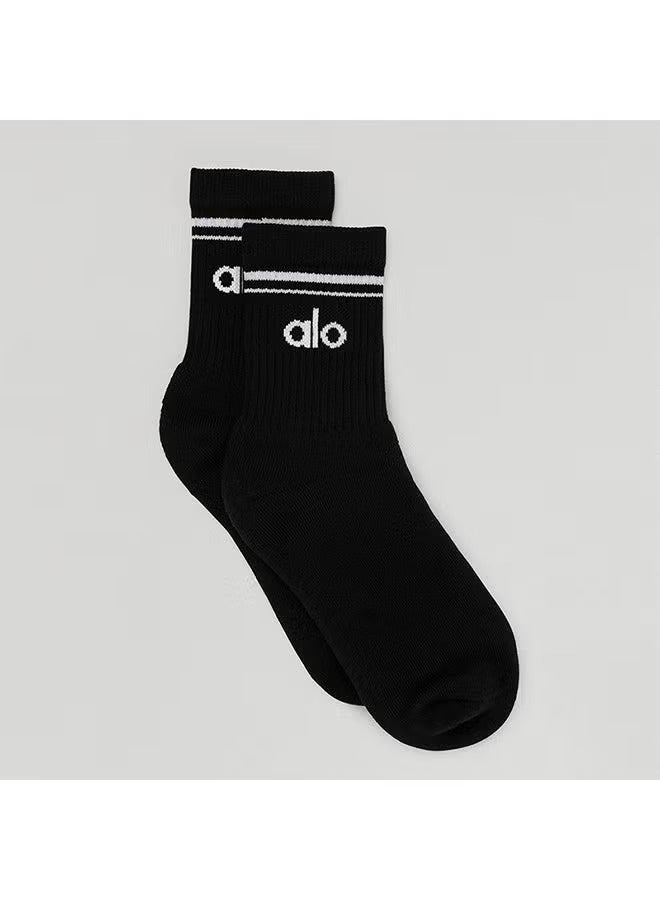 alo 3 Pieces Alo Socks Men's and Women's Sports and Leisure Cotton Socks - 20cm Length - Image 2