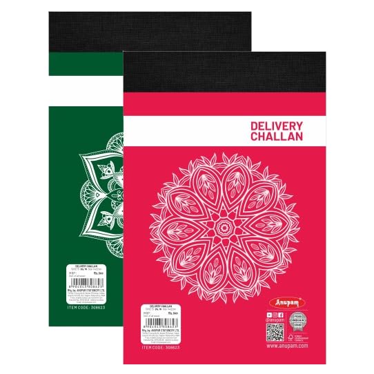 Anupam Delivery Challan Book 3 Part Pad for Small Business with Carbon Copies Cover, 50 Sets, 22x14 cm (Pack of 2) - Image 4