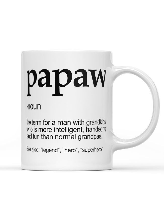 LIT Coffee Mug Funny grandpa DefinitionWhite Mug Funny Grandfather Definition Funny Grandfather gift - Image 1