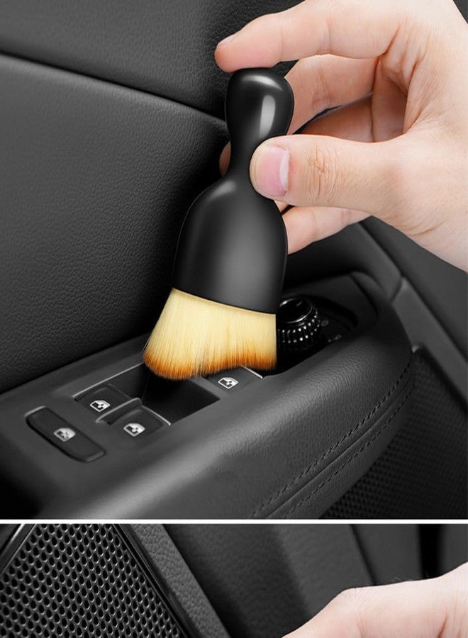 Professional Makeup Foundation Brush with Protective Cover, Ergonomic Handle, Black - Image 3