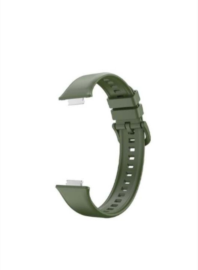 Classic Silicone band for Huawei Watch Fit 2 Green - Image 3