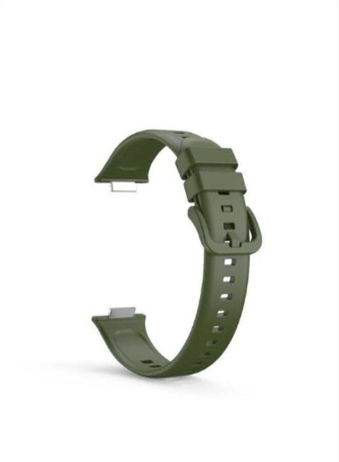 Classic Silicone band for Huawei Watch Fit 2 Green - Image 2
