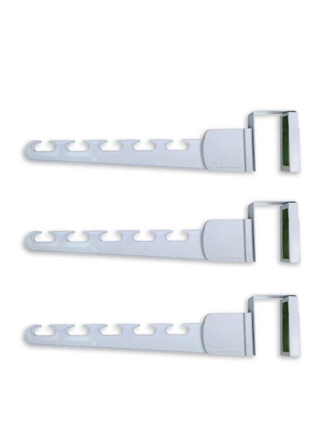 Back to School, The Door Hanger, Decorative Organizer hooks for Clothes, Coat, Hat, belt, Towels, 5 Slots, Holds up to 10 Garments Each, for Home or Office Use, White  - Image 1