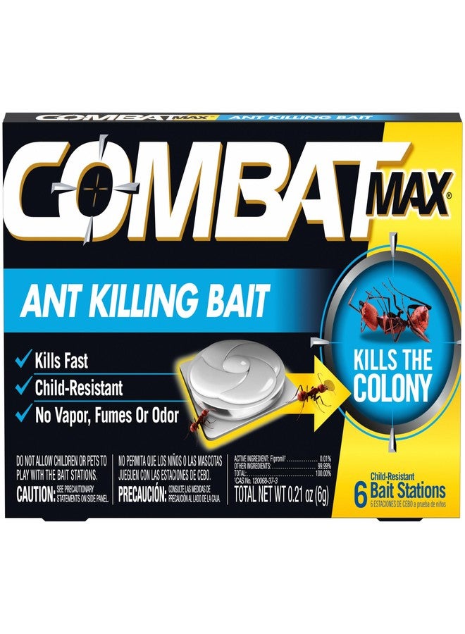 Combat Max Ant Killing Bait Stations, Indoor and Outdoor Use, 6 Count - Image 1