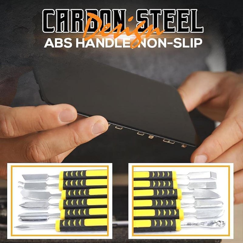 klarako 6Pcs Electronics Repair Tools Dual Ends Metal Spudger Set, Professional Electronics Opening Pry Tool Repair Kit for Phones, Tablets, Laptops (A) - Image 2