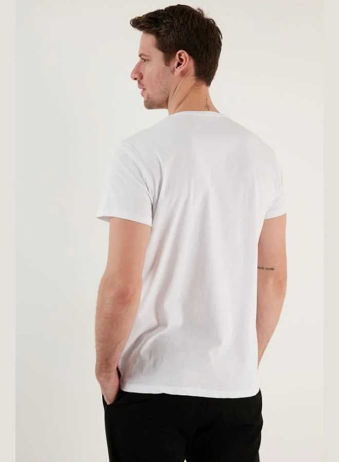 Buratti  Buratti Cotton Slim Fit Crew Neck T Shirt Men's T SHIRT 541WIND for Men | Best Price UAE