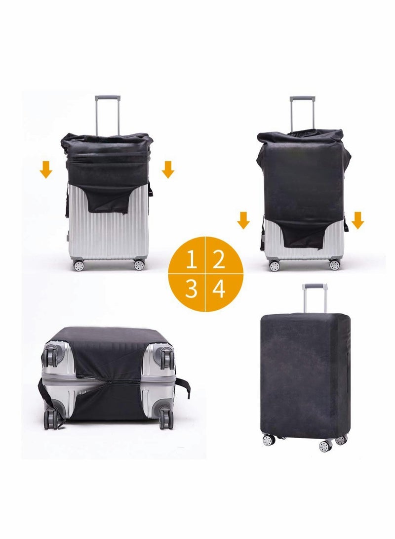 غطاء حقائب سفر مقاوم للماء من سباندكس - واقي سفر قابل للغسل لحقائب السفر من 18-32 بوصة، ملحق سفر مرن ودائم - Image 3