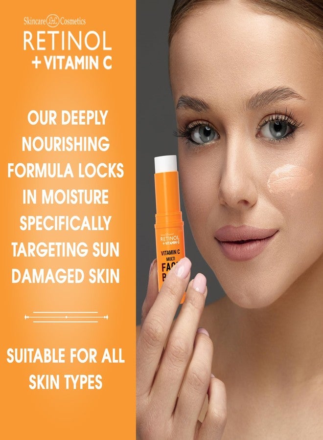 Retinol + Vitamin C Face Balm - Powerful Anti-Aging Moisturizer for Radiant, Youthful Skin, This Multi Balm Stick Hydrates, Reduces Fine Lines, and Boosts Glow for a Beautiful Complexion - Image 5