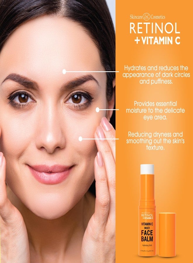 Retinol + Vitamin C Face Balm - Powerful Anti-Aging Moisturizer for Radiant, Youthful Skin, This Multi Balm Stick Hydrates, Reduces Fine Lines, and Boosts Glow for a Beautiful Complexion - Image 3