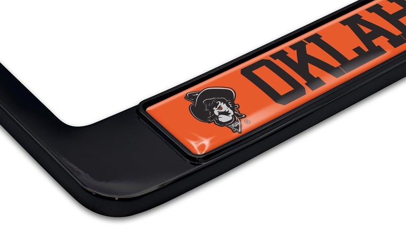 Elektroplate Oklahoma State Cowboys Black License Plate Frame - Image 3