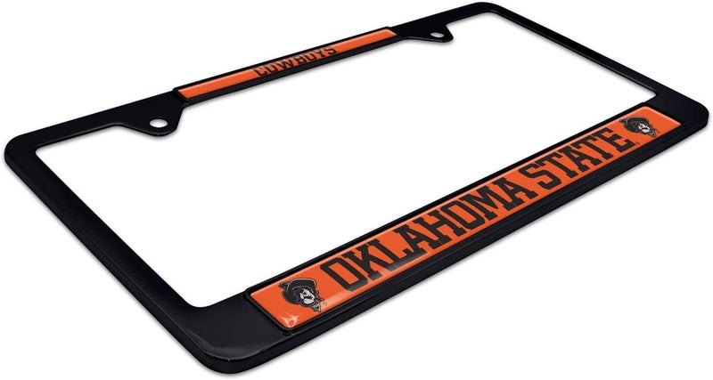 Elektroplate Oklahoma State Cowboys Black License Plate Frame - Image 4