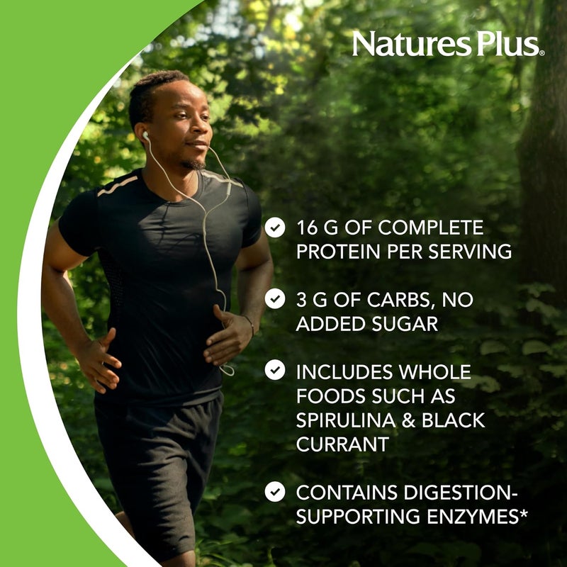 NaturesPlus Natures Plus Energy Shake  17 lb  16 Grams of PlantBased Protein Per Serving  Contains DigestionSupporting Enzymes  No Added Sugar  NonGMO Vegetarian Gluten Free  28 Servings - Image 4