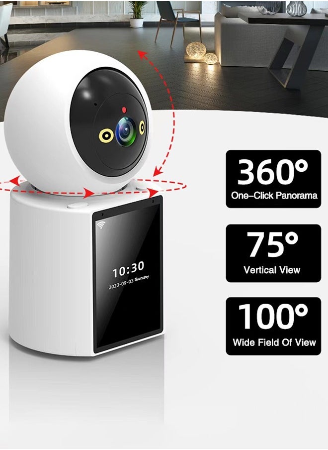Baby Monitor Built-In Display One-Click Baby Call Two-Way Intercom Camera Intelligent Motion Tracking