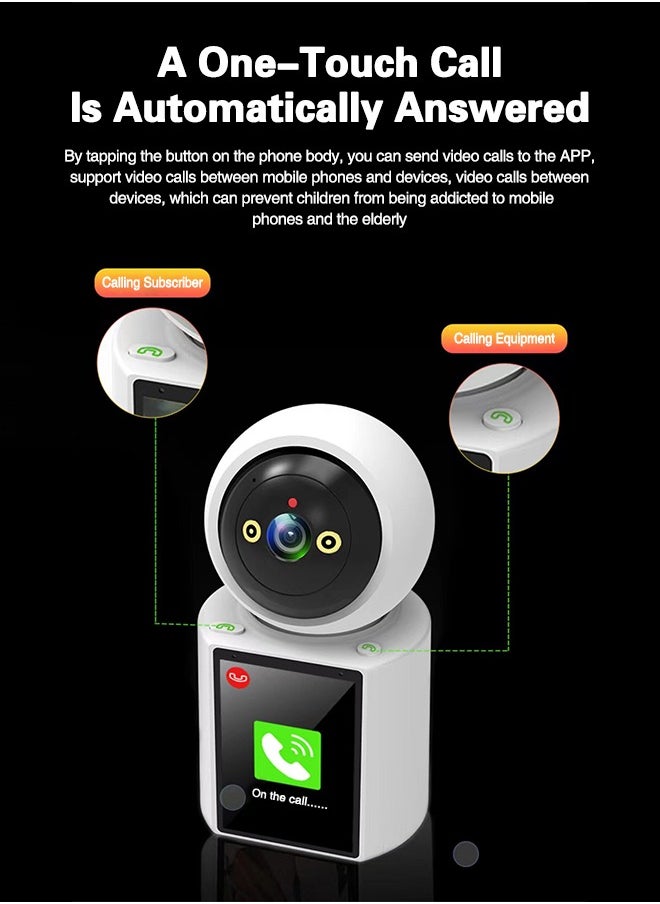 Baby Monitor Built-In Display One-Click Baby Call Two-Way Intercom Camera Intelligent Motion Tracking