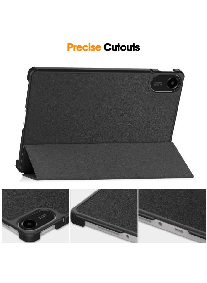 Tablet Case For Xiaomi Redmi Pad 2 11inch Multi-Viewing Angles All New PU Leather Smart Cover with Auto Sleep Wake Feature Slim Flip Shell Case for Redmi Pad2 11" 2025 (Black) - Image 5