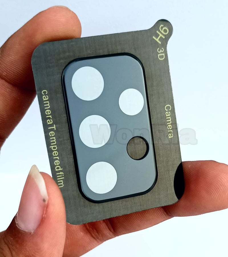 WonRia Back Camera Glass Protector for Samsung A23 Camera Lens Protector Guard True 3D Premium Ultra Thin High Definition Anti Scratch Tempered Glass (Black) - Image 1