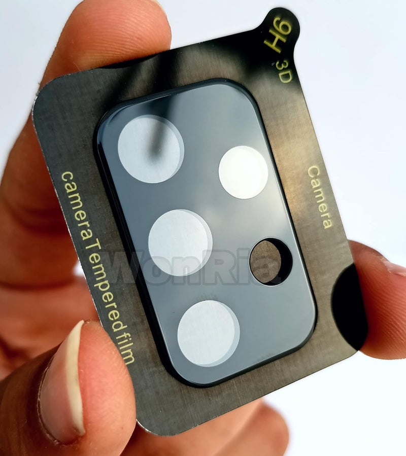 WonRia Back Camera Glass Protector for Samsung A23 Camera Lens Protector Guard True 3D Premium Ultra Thin High Definition Anti Scratch Tempered Glass (Black) - Image 3