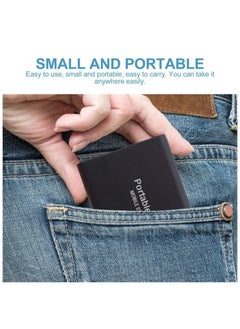 بيوينتي 6TB Portable External Hard Drive, Mini SSD Hard Drives, Solid State External Drives, Computer Backup Drive, USB 3.1 to TypeC Support Data Storage Transfer for Windows XP PC Laptop and Mac (Black)  - Image 4