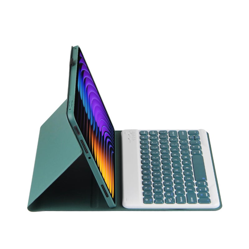 For Xiaomi Pad 7 / Pad 7 Pro 11.2 Px-Mi7 Voltage Bluetooth Keyboard Leather Tablet Case(Dark Green) - Image 4