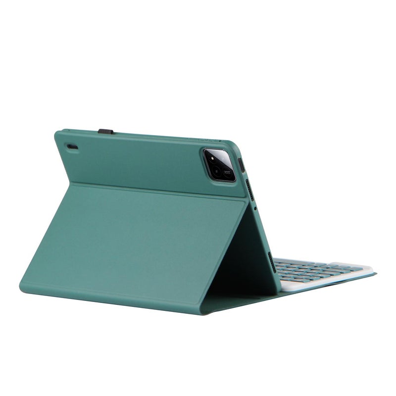 For Xiaomi Pad 7 / Pad 7 Pro 11.2 Px-Mi7 Voltage Bluetooth Keyboard Leather Tablet Case(Dark Green) - Image 5