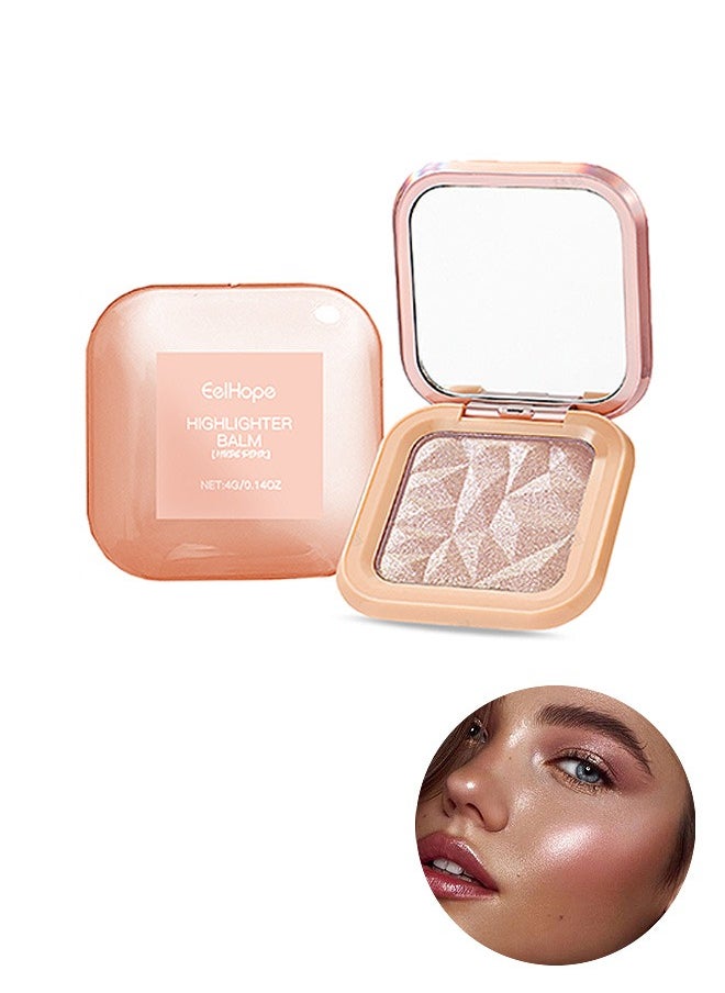 ثعبان البحر  Pink Face Makeup Highlighters, Shimmer & Glow Powder for Cheek Body Skin, Buildable Sparkle Makeup (باللغة الإنجليزية)  - Image 1