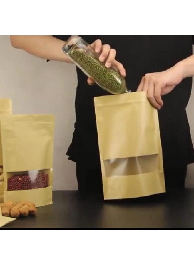 TRUE SHOP THE ULTIMATE SOLUTION FOR FOOD STORAGE - KRAFT POUCH STAND-UP BAGS WITH SELF-SEALING TECHNOLOGY MATT BROWN (20, 750gm) - Image 5
