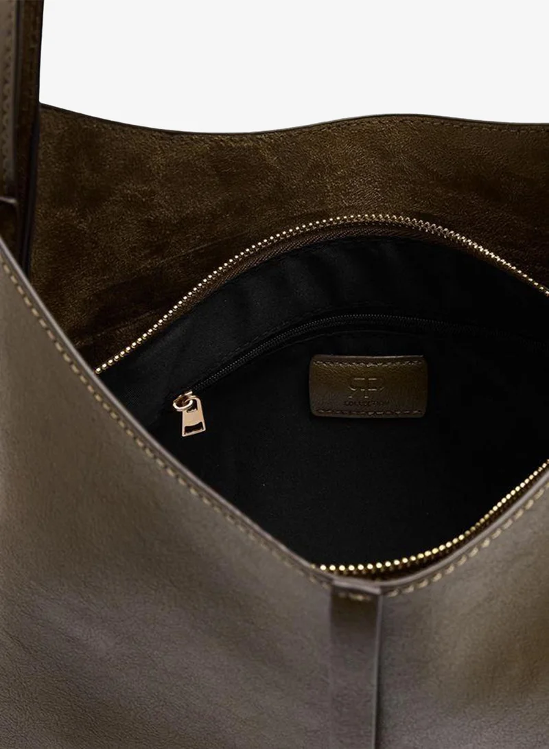 Parfois Green Shoulder Bag With Strap And Buckle for Women | Best Price UAE