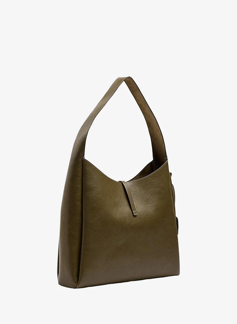 Parfois Green Shoulder Bag With Strap And Buckle for Women | Best Price UAE