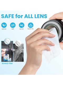 Necomi 100-Piece Eyeglass Lens Cleaning Wipes, Pre-moistened Individually Wrapped Sracth-Free, Streak-Free Eye Glasses Cleaner Wipes for Sunglass, Camera Lens, Goggles  - Image 2