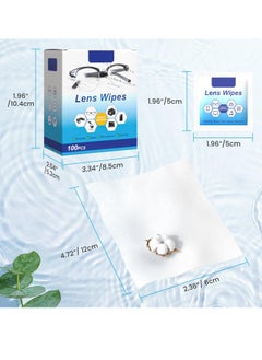 Necomi 100-Piece Eyeglass Lens Cleaning Wipes, Pre-moistened Individually Wrapped Sracth-Free, Streak-Free Eye Glasses Cleaner Wipes for Sunglass, Camera Lens, Goggles  - Image 5