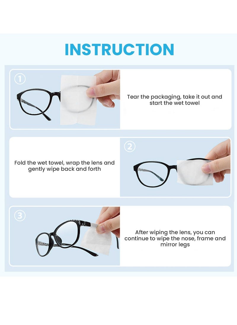 Necomi 100-Piece Eyeglass Lens Cleaning Wipes, Pre-moistened Individually Wrapped Sracth-Free, Streak-Free Eye Glasses Cleaner Wipes for Sunglass, Camera Lens, Goggles  - Image 3