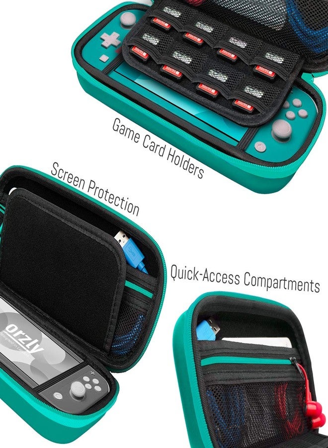Orzly Carry Case for Nintendo Switch Lite - Portable Travel Carry Case with storage for Switch Lite Games & Accessories (Blue) - Image 4