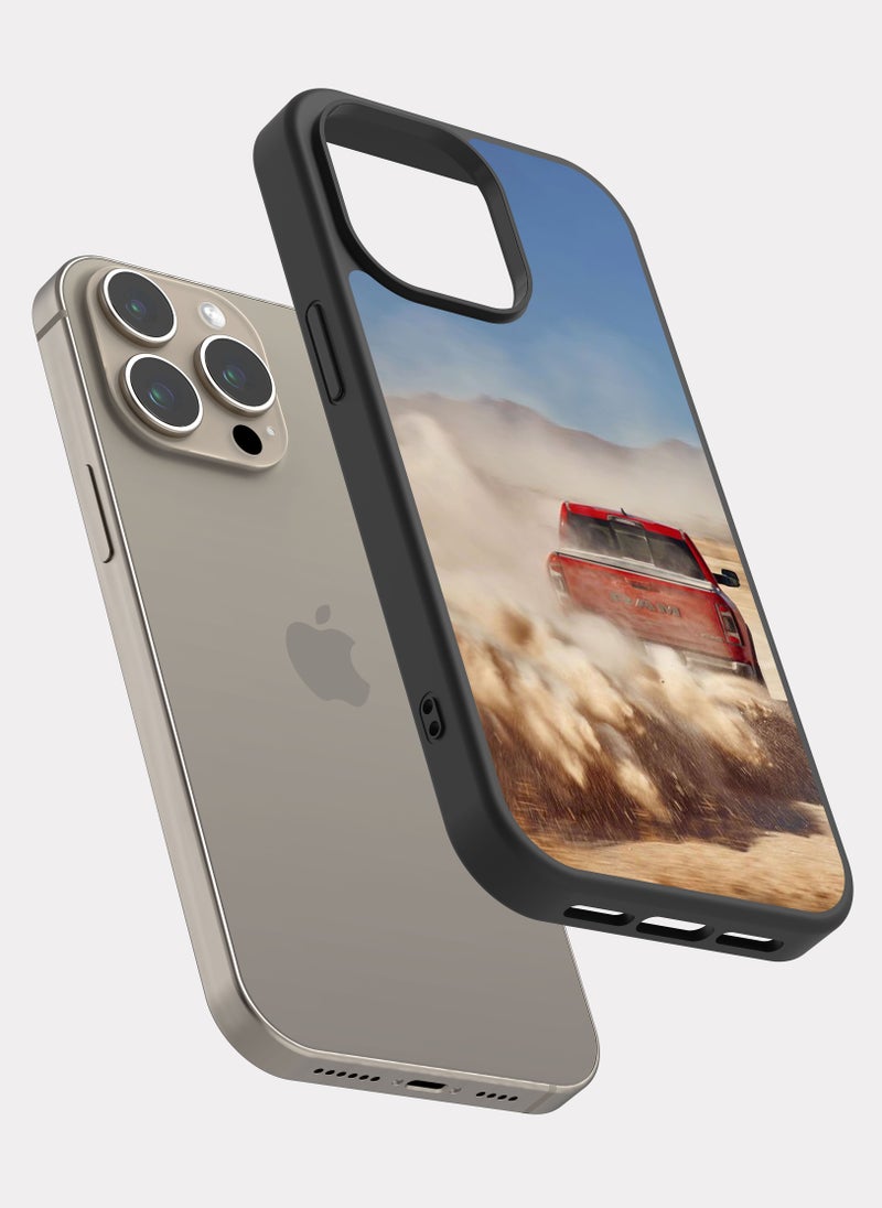 بكسلات كفر ايفون 15 برو ماكس دودج رام 1500 تي ار اكس بيج احمر - Image 2