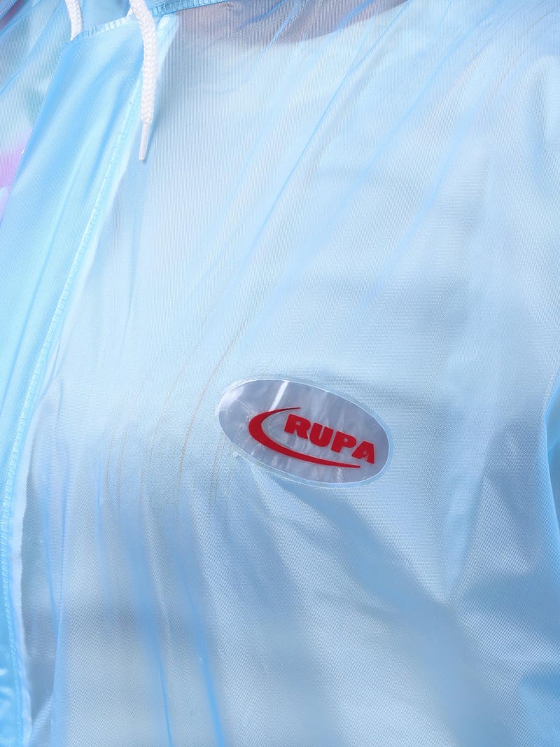 Rupa Women's Polyvinyl Chloride (Pvc) Parka Standard Length Coat (Rups18B_Light Blue_X-Large) - Image 2