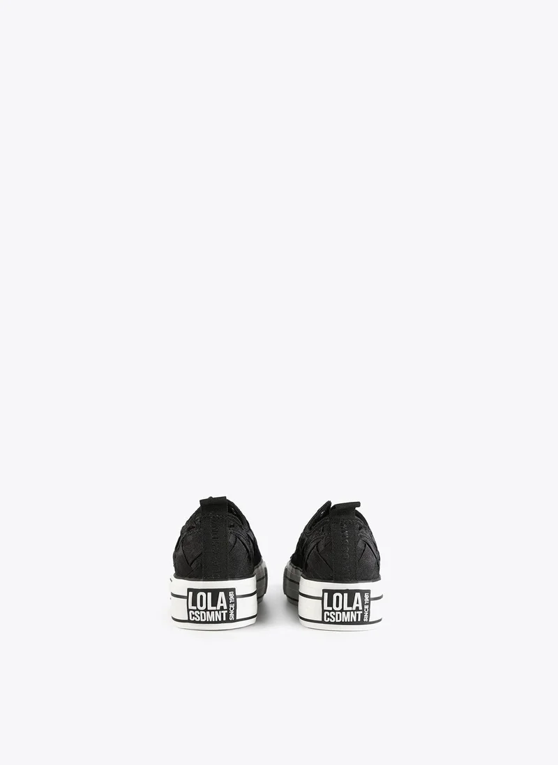 Lola Casademunt Braided fabric sneakers