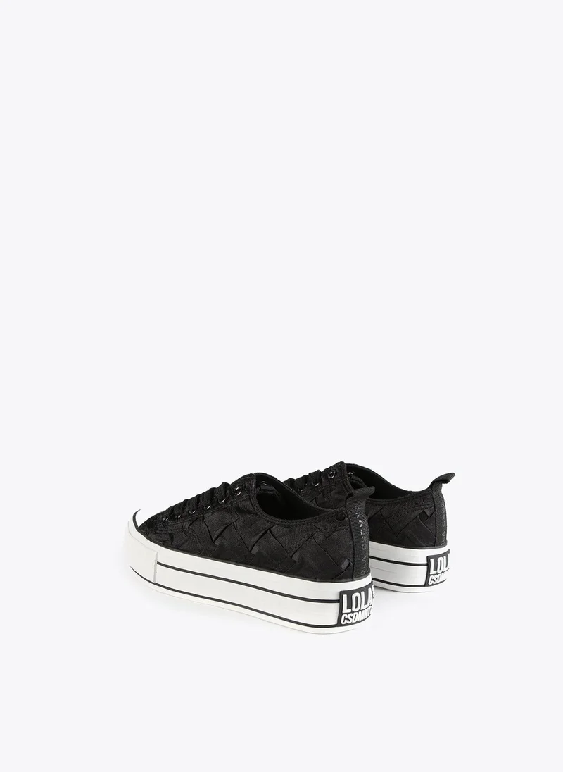 Lola Casademunt Braided fabric sneakers