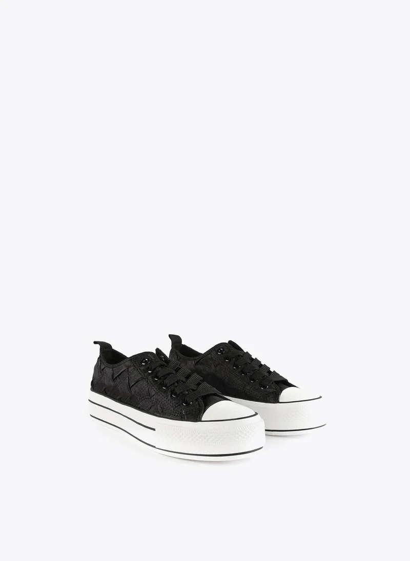 Lola Casademunt Braided fabric sneakers