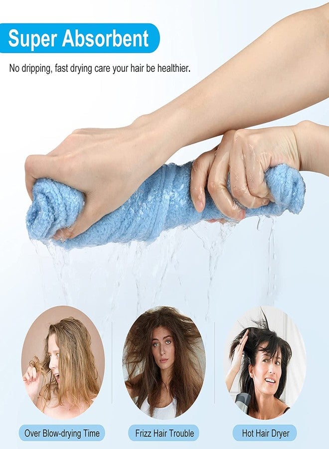 DEE Sons Hair-Drying Absorbent Microfiber Towel,Dry Shower Caps,Bathrobe Hat,Magic Hair Wrap for Women Hair wrap Multicolor - Image 3