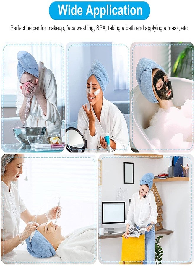 DEE Sons Hair-Drying Absorbent Microfiber Towel,Dry Shower Caps,Bathrobe Hat,Magic Hair Wrap for Women Hair wrap Multicolor - Image 5