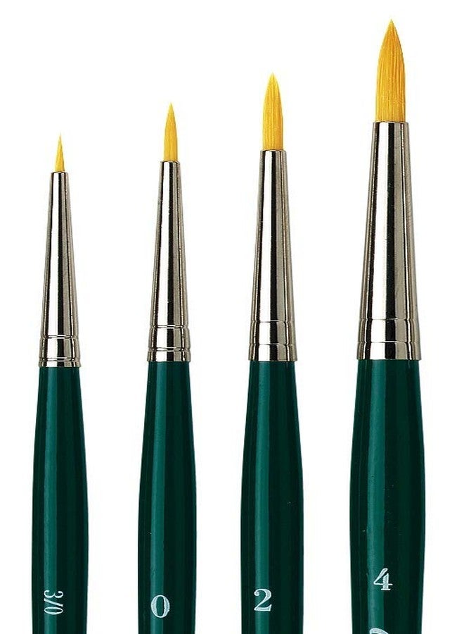 da Vinci Watercolor Series 5235 Nova Paint Brush Set, Synthetic, Multiple Sizes, 4 Brushes (Series 1570) - Image 2