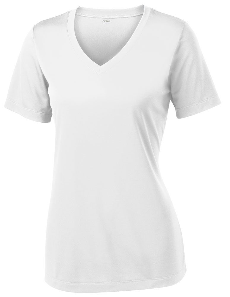 Opna Women's Short Sleeve Moisture Wicking Athletic Shirts White - Image 1